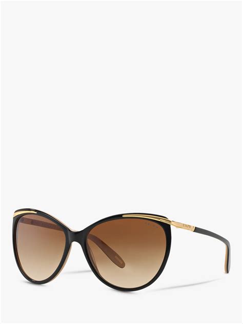 ralph lauren black cat eye sunglasses